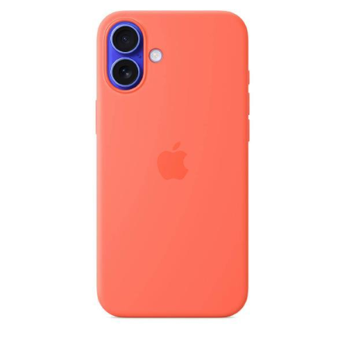 Apple Custodia MagSafe in silicone per iPhone 16 Plus - Mandarancio